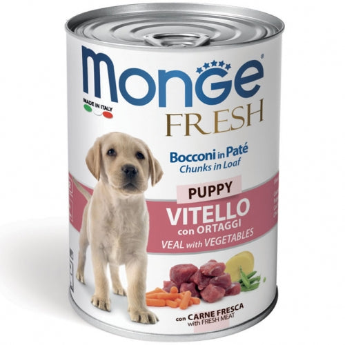 Monge - Dog Fresh Puppy Vitello gr.400 x 24p.