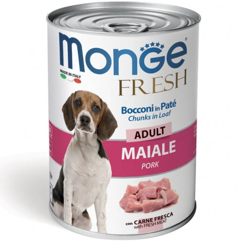 Monge - Dog Fresh Adult Maiale gr.400 x 24p.