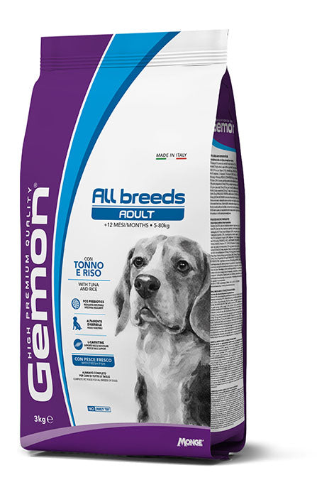 Gemon - All Breeds Adult con Tonno e Riso kg.15