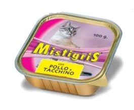 Mistigris - Vaschette Adult Patè Pollo e Tacchino gr.100 x 32p.