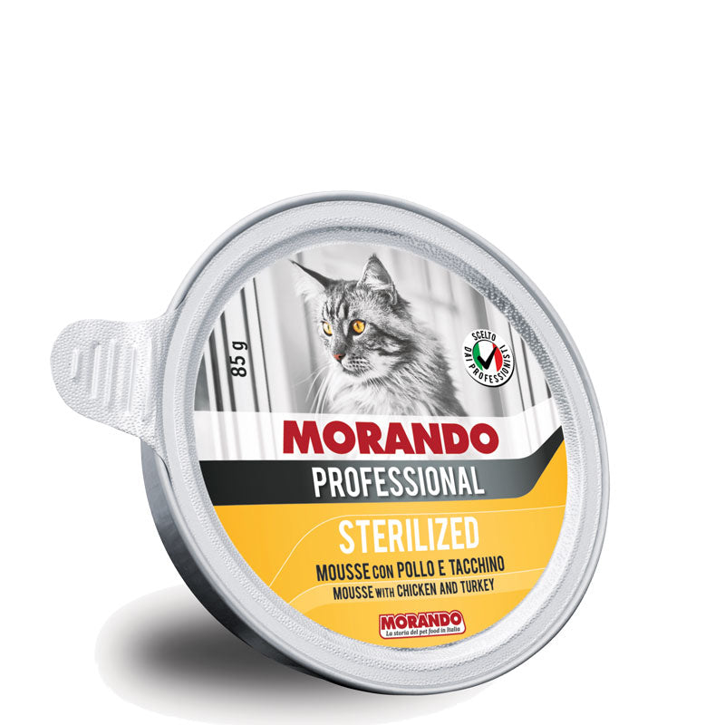 Morando - Miglior Gatto Mousse Sterilizzed Pollo e Tacchino gr.85 x 24p.