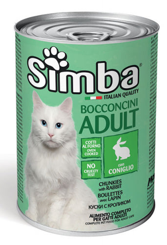 Simba - Cat Bocconi Coniglio gr.415 x 24p.