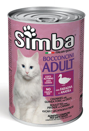 Simba - Cat Bocconi Faraona e Anatra  gr.415 x 24p.