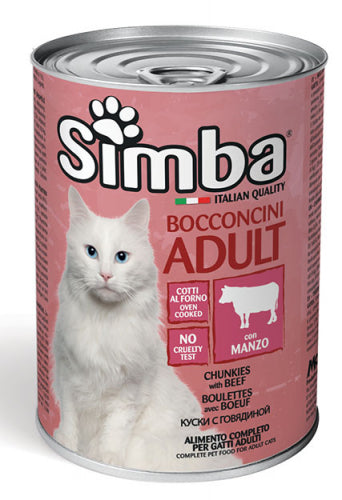 Simba - Cat Bocconi Manzo gr.415 x 24p.