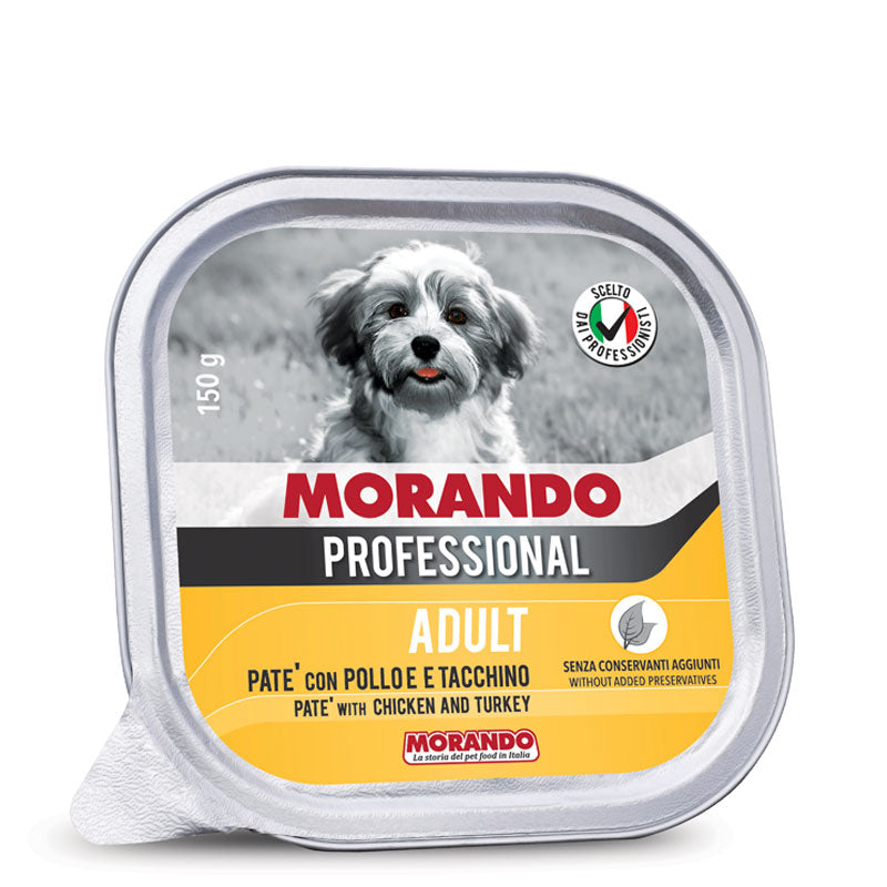 Morando - Miglior Cane Adult Patè con Pollo e Tacchino gr.150 x 22p.