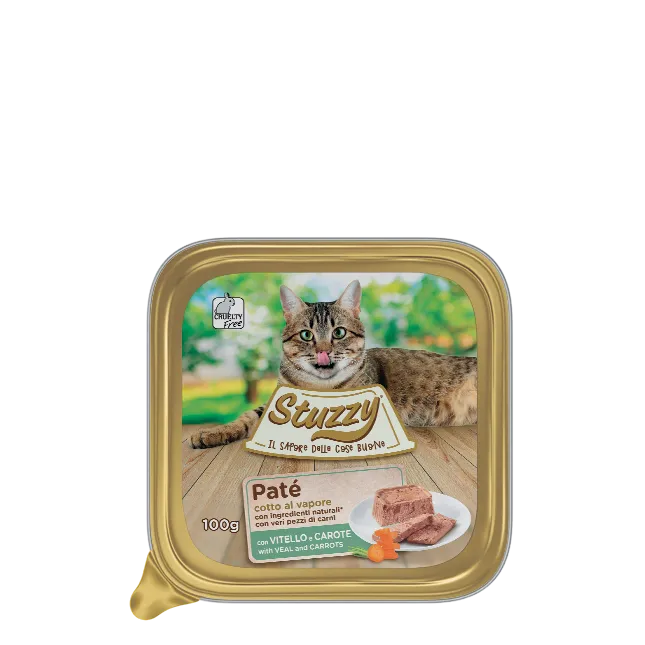 Stuzzy - Cat Patè Vitello e Carote gr.100 x 32p