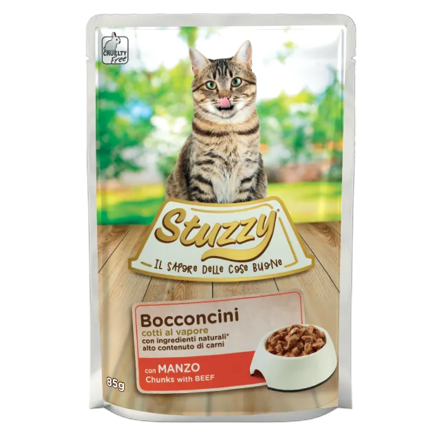 Stuzzy - Cat Bocconcini Manzo gr.85 x 24p.