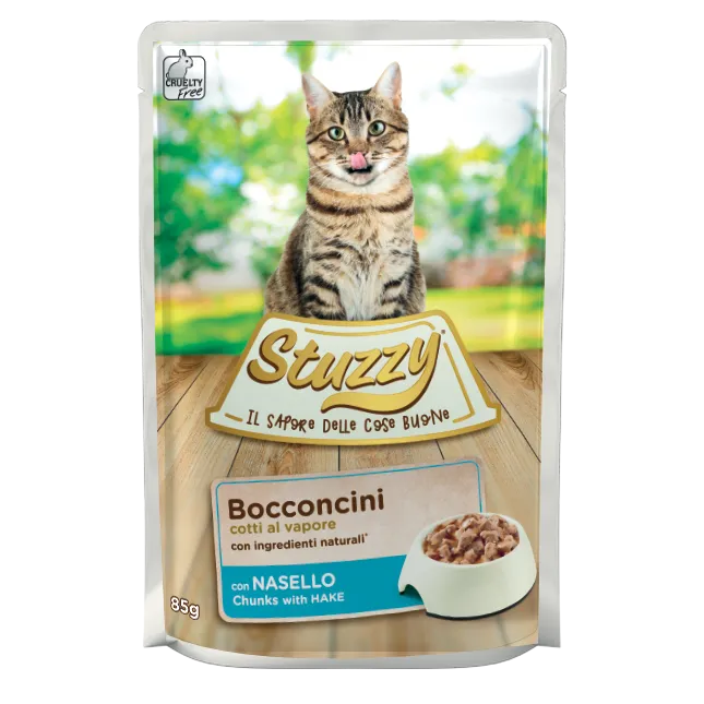 Stuzzy - Cat Bocconcini Nasello gr.85 x 24p.