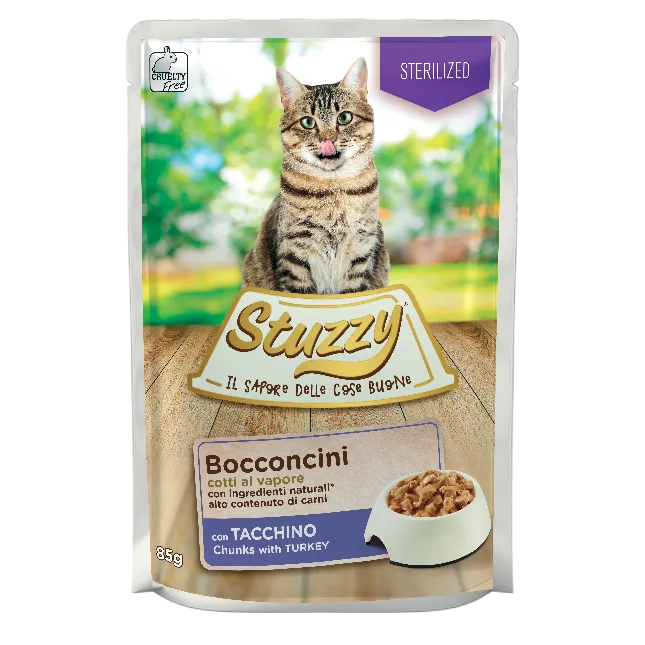 Stuzzy - Cat Bocconcini Sterilized Tacchino gr.85 x 24p.