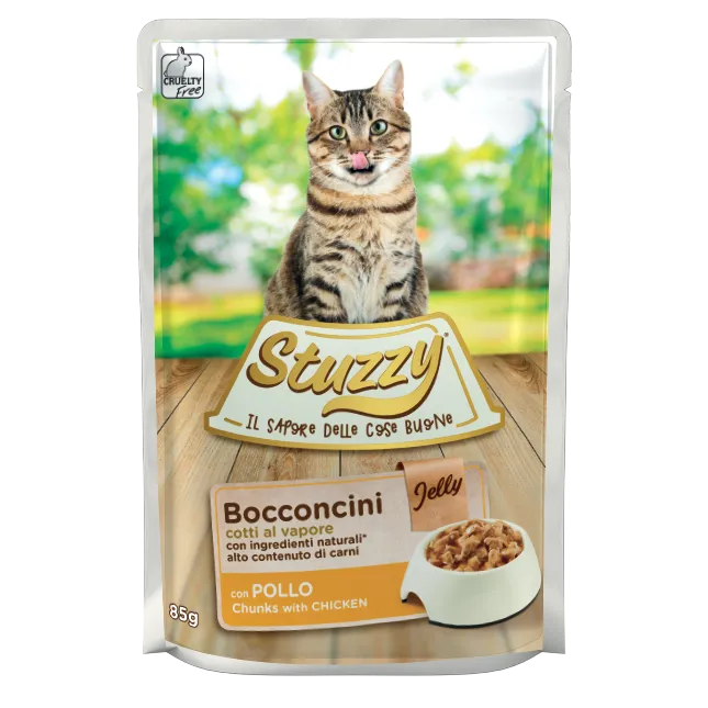 Stuzzy - Cat Bocconcini Jelly Pollo gr.85 x 24p.