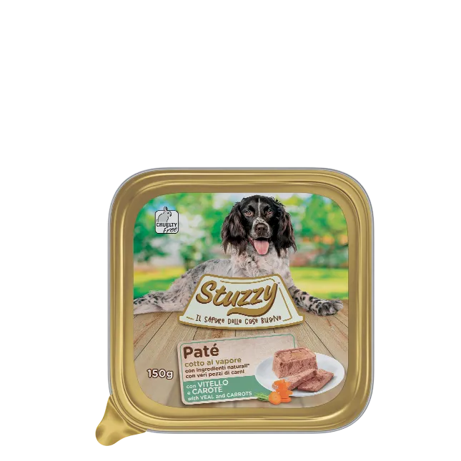 Stuzzy - Dog Patè Vitello e Carote gr.150 x 22p.