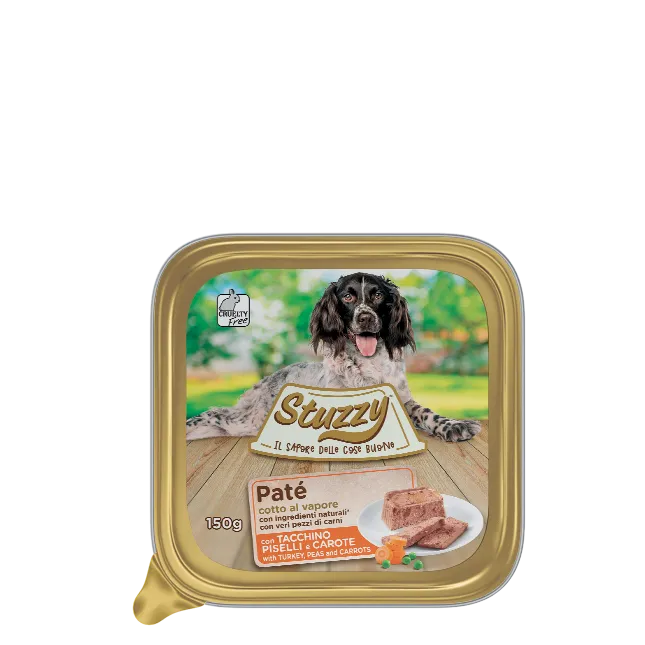 Stuzzy - Dog Patè Tacchino Piselli e Carote gr.150 x 22p