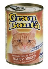 Gran Bonta - Cat Bocconi Fegato e Coniglio gr.400 x 24p.