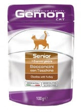 Gemon - Cat Busta Senior con Bocconcini Tacchino gr.100 x 24p.