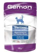 Gemon - Cat Busta Sterelizzato con Bocconcini Tonno Orata gr.100 x 24p.