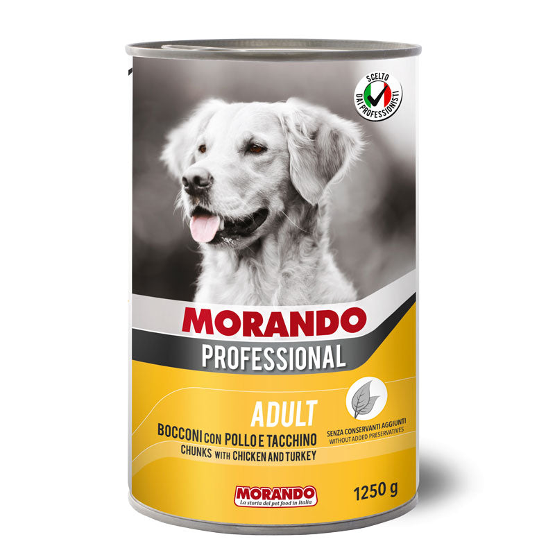 Morando - Miglior Cane Adult Bocconi con Pollo e Tacchino gr.1250 x 12p.