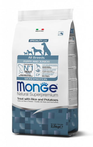 Monge - All Breeds Puppy Trota / Riso Patate kg.12