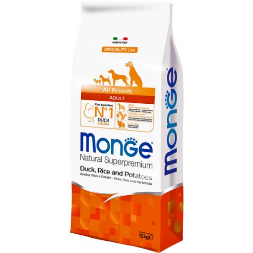 Monge - All Breeds Adult Anatra / Riso / Patate kg.12